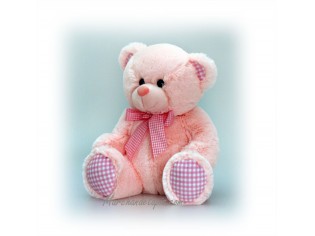 Peluche Ours Baby Rose Taille 25cm