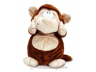 Peluche Podgey Singe - Taille 26cm