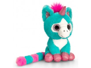 Peluche Licorne - Yeux paillettes - 14cm