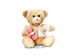 Peluche Ours Bain Rose