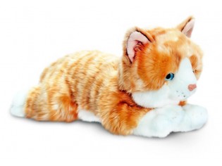 Peluche de chat, Amber, taille 30cm