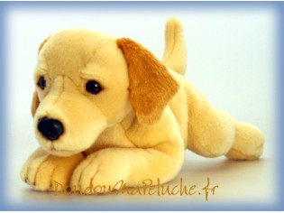 Peluche de chien Labrador Monty, 45cm. Peluche de très grande qualité, superbe. Marchand de tapis.