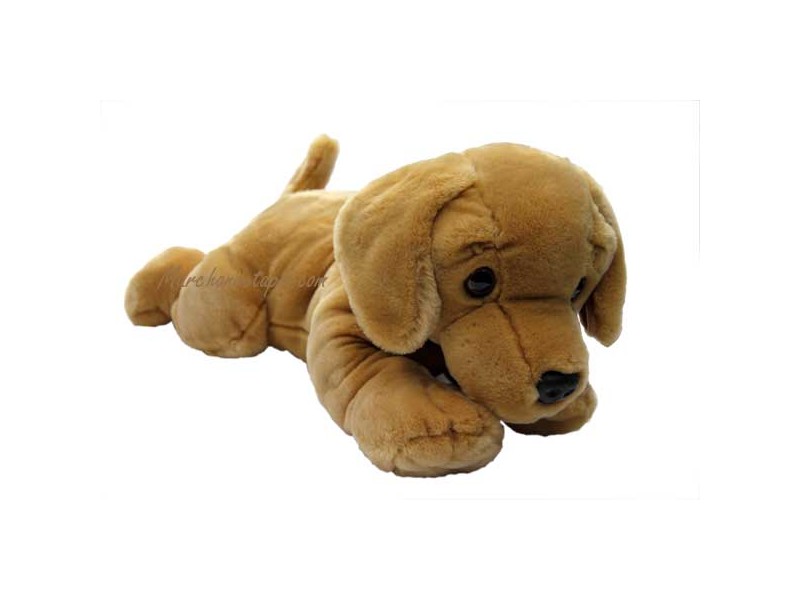 Peluche Chien labrador grand taille 80 cm