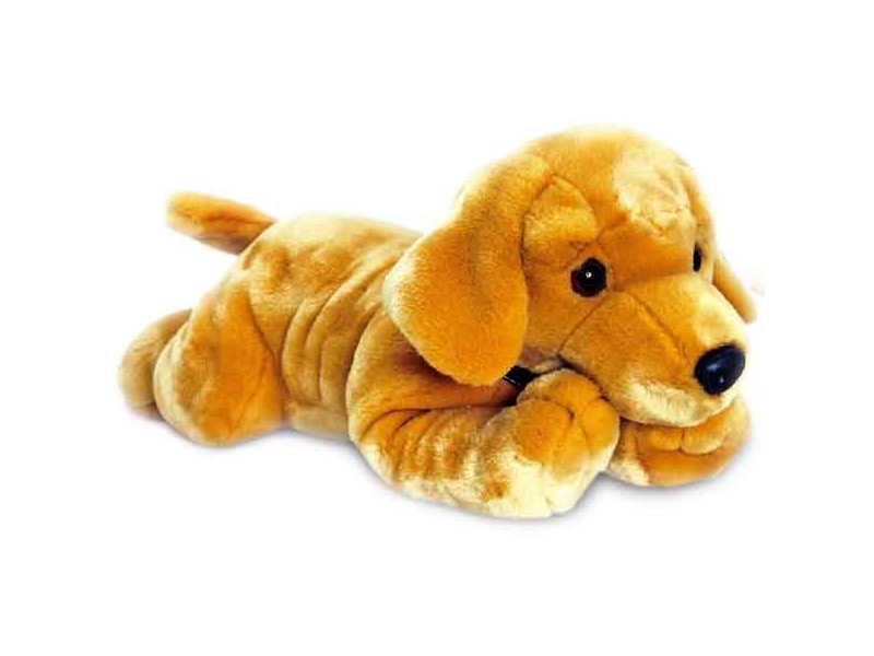 Peluche de chien Labrador, taille 90cm. Belle peluche de grande qualité.  Marchand de tapis.