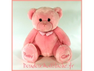 Peluche Ours Baby Girl Taille 38cm