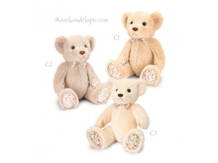 Peluche BELLE ROSE Petit ours 25cm