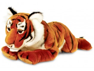 Peluche tigre couché 100cm