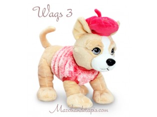 Peluche chien Wags 3 - Taille 30cm