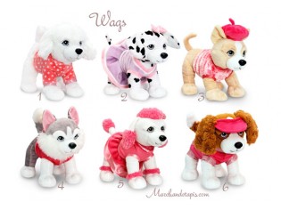 Peluche chien Wags 6 - Taille 30cm