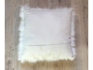 Coussin Cachemire 40cm x 40cm Blanc