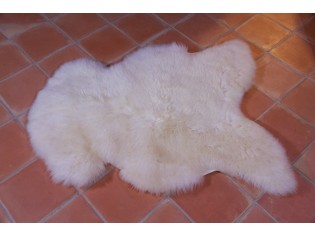 Peau de mouton UK, Blanc naturel 100/110cm de long