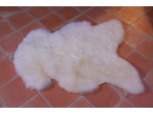 Peau de mouton UK, Blanc naturel 90/100cm de long