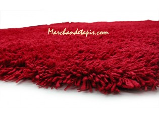 Tapis Shaggy Acrylique 120cm x 170cm Rouge