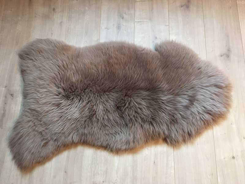 Peau de mouton UK - Marron rustique naturel - 110/120cm - 0421-2