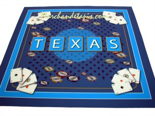 Tapis pour jeux de cartes, Texas bleu