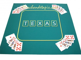 Tapis pour jeux de cartes, Texas vert