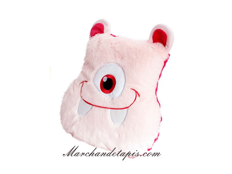 Coussin Peluche Monstre Rose clair - Taille 30cm - Les Podgeys Dragons -  Peluches de grande qualité