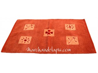 Tapis Chenille Abricot 60cm x 90cm