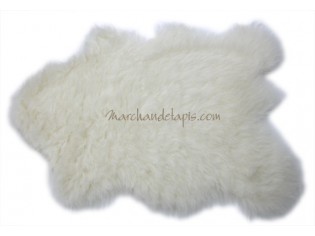 Tapis enfant laine | Imitation Peau de Mouton | Doux et antidérapant