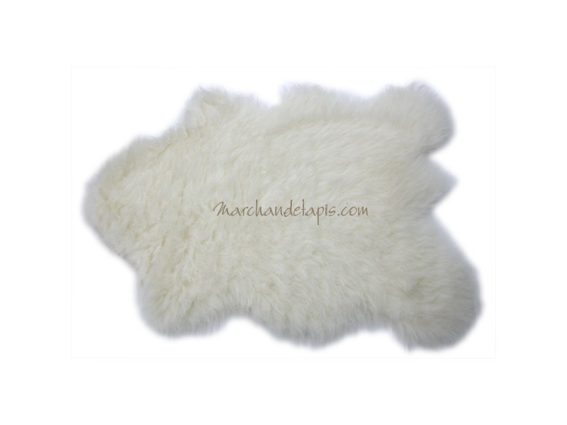 Tapis enfant laine | Imitation Peau de Mouton | Doux et antidérapant
