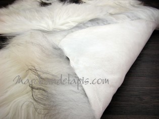 Tapis peau de mouton, 4 peaux, Mix Color naturel. Tannage écologique. Sélection Marchand de Tapis