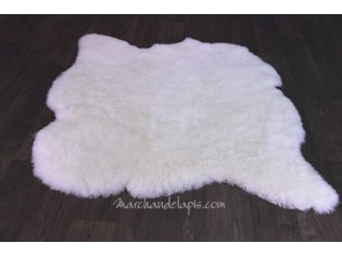 Tapis peau de mouton, 2 peaux, Blanc Naturel - Poils courts