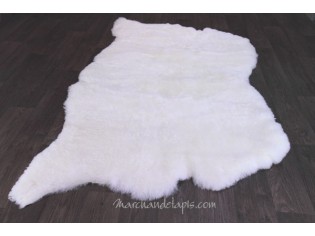 Tapis peau de mouton, 4 peaux, Blanc Naturel - Poils courts