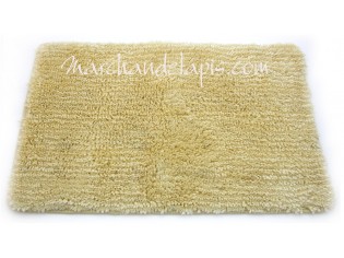 Tapis Shaggy Bain Crème 55cm x 85cm