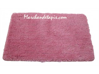 Tapis Shaggy Bain Rose 55cm x 85cm