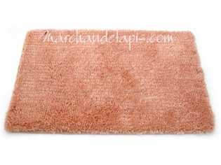 Tapis Shaggy Bain Saumon 55cm x 85cm