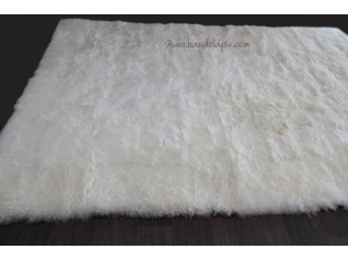 Tapis peau de mouton MixMix Blanc 160cmx220cm