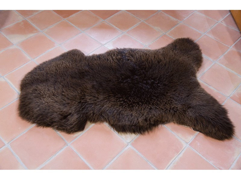 Peau de mouton UK - Marron naturel - 110/120cm - 15 Sélection