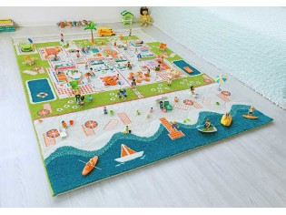 Tapis enfant Maisons jumelées - IVI - Tapis enfant 3D, véritable espace de  jeu