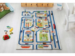 Tapis enfant Maison Vert - IVI - Tapis enfant 3D, super espace de jeu