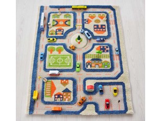 Tapis enfant Maison Vert - IVI - Tapis enfant 3D, super espace de jeu