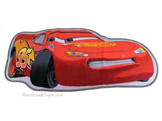 Tapis enfant Disney Cars forme voiture, 67x134cm