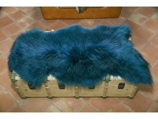 Peau de mouton. Turquoise - 110-120cm