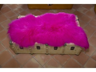 Peau de mouton. Rose Fuchsia - 110-120cm