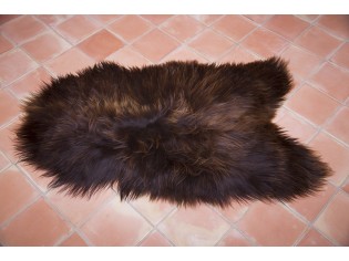 Peau de mouton Marron rustique naturel IS-MRN-1-24