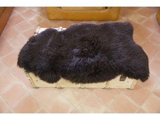 Peau de mouton UK - Marron rustique naturel - 110/120cm - 0421-51