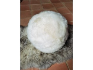 Balle 40cm Peau de mouton UK Blanc