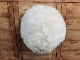 Balle 40cm Peau de mouton UK Blanc