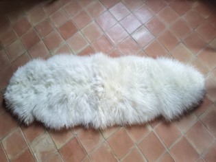 Tapis peau de mouton UK - 2 Peaux en long