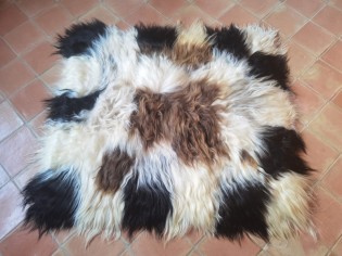 Tapis peau de mouton, 100cmx120cm, Mix Mix - 02