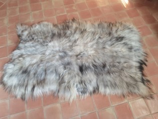 Tapis peau de mouton, 4 peaux, Gris naturel - IS-4P-GN-41