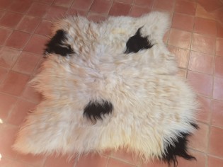 Tapis peau de mouton, 2 peaux, Mix Color Naturel