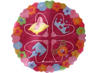 Tapis enfant Disney Princesse, 150cm - Tapis enfant Disney