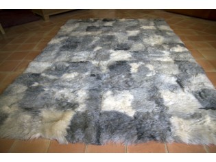 Tapis peau de mouton MixMix Gris 160cmx220cm