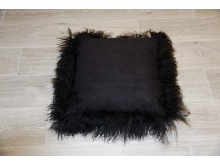 Coussin agneau du Tibet Noir 40cmx40cm