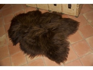 Peau de mouton Islande marron rustique | peau de mouton naturelle 2501